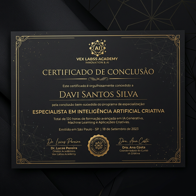 Certificado Vex Labss